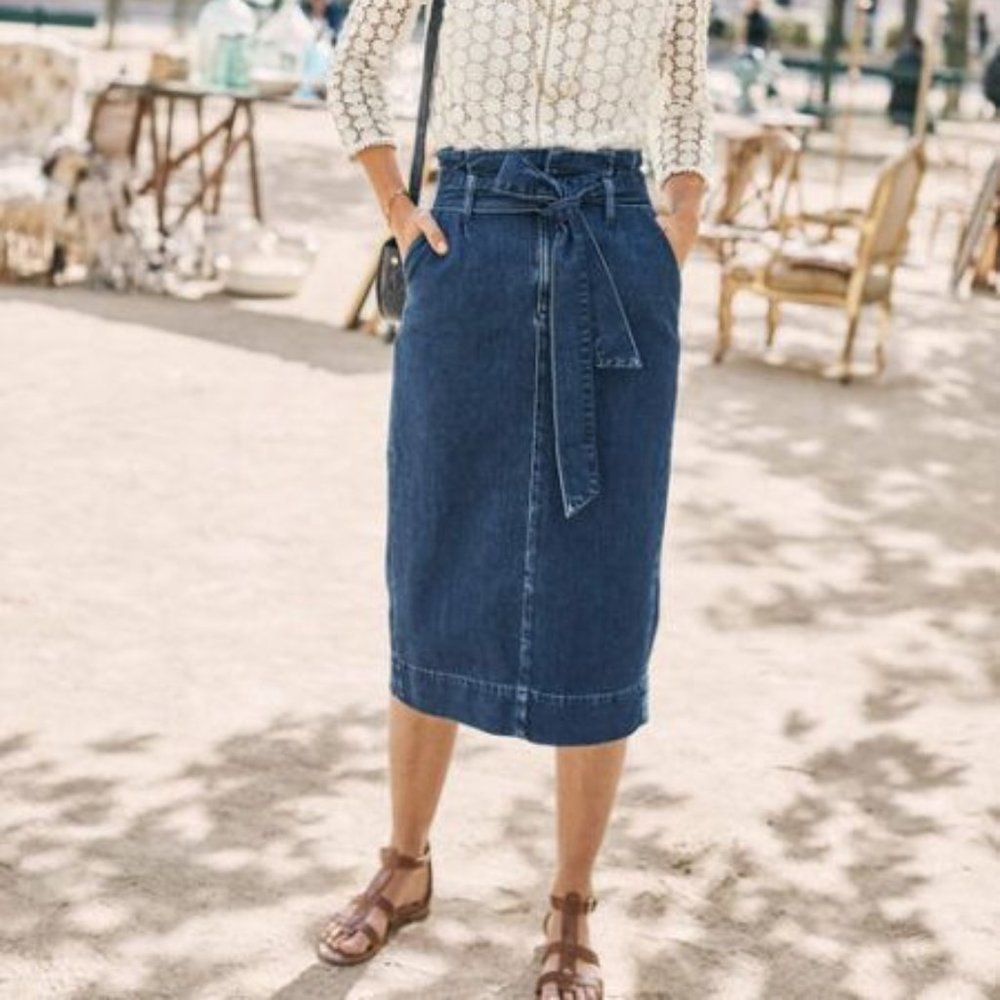 Boden Cara Denim Skirt - NWT